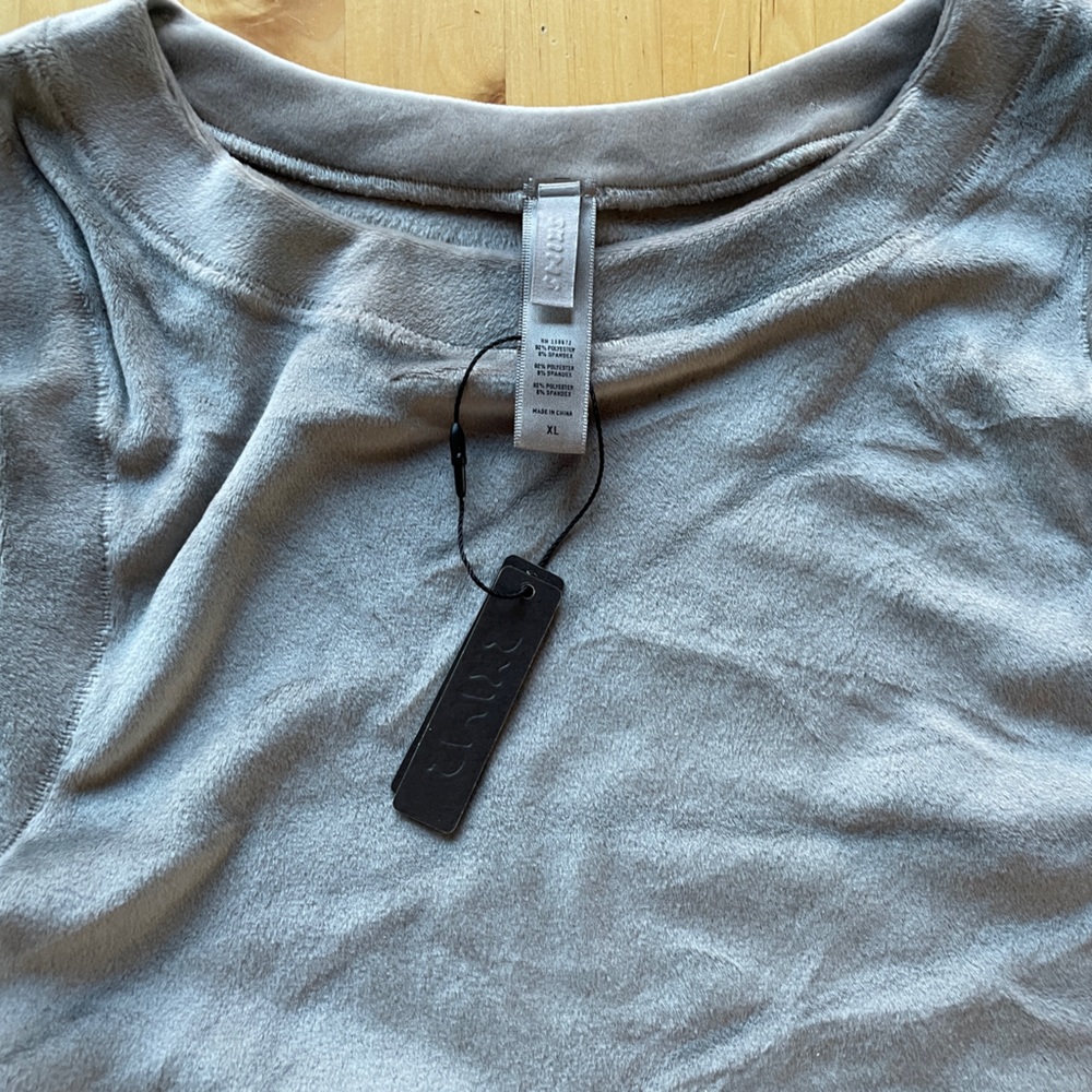 SKIMS velour sleeveless top in Smoke